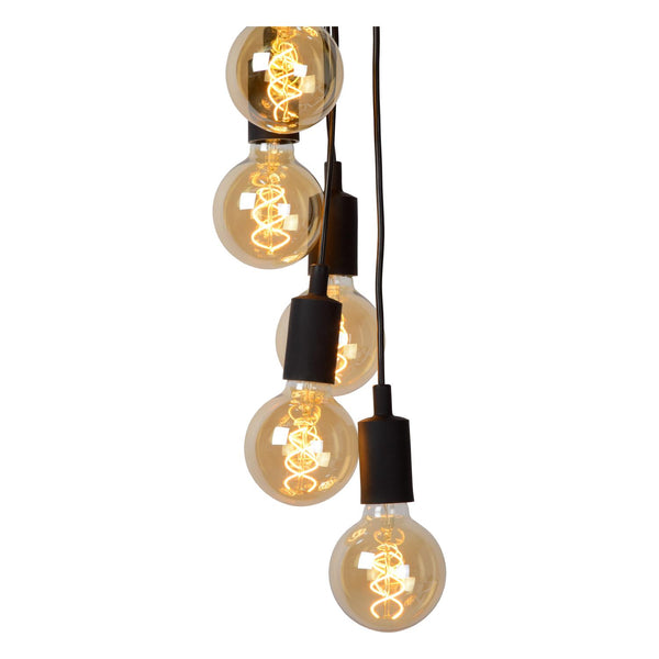 Lucide FIX hanglamp 7 × E27, zwart