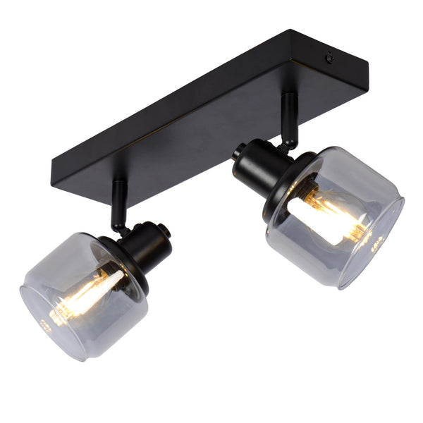 Lucide BJORN plafondspot 2 × E14, zwart