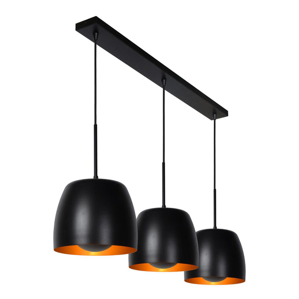 Lucide NOLAN hanglamp 3 × E27, zwart