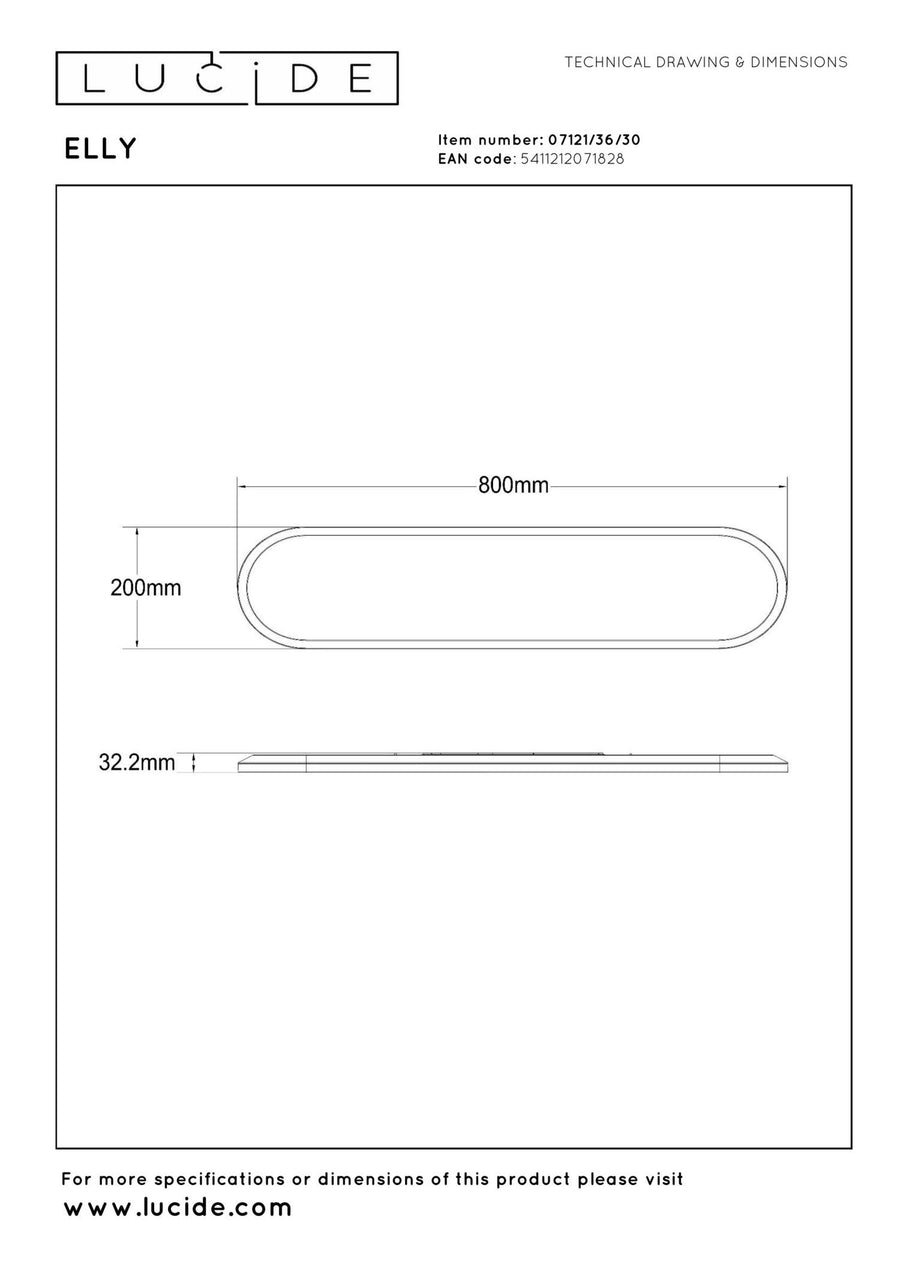 Lucide ELLY dimbare LED-plafondlamp 36 W, 2700–4000 K, opaal
