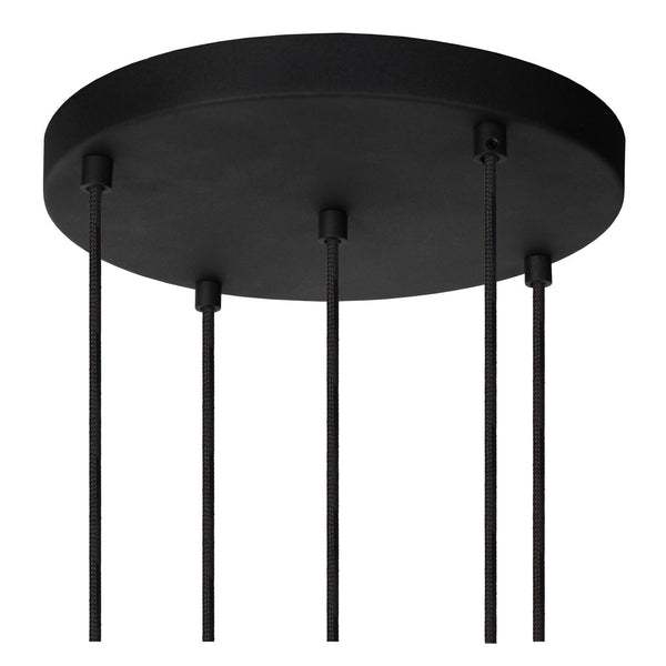 Lucide MARIUS hanglamp Ø 55 cm, 5 × E27, zwart