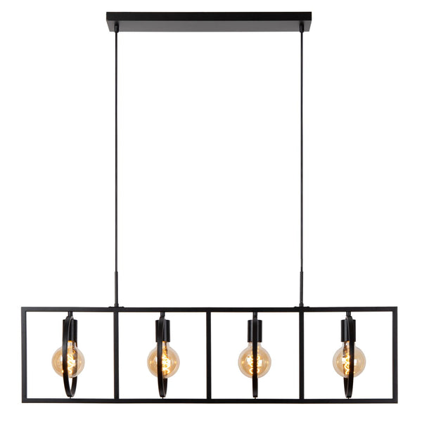 Lucide SUUS hanglamp 4 × E27, zwart