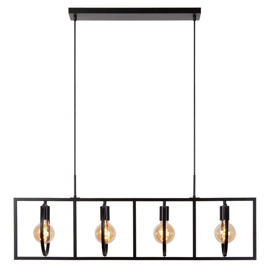 Lucide SUUS hanglamp 4 × E27, zwart