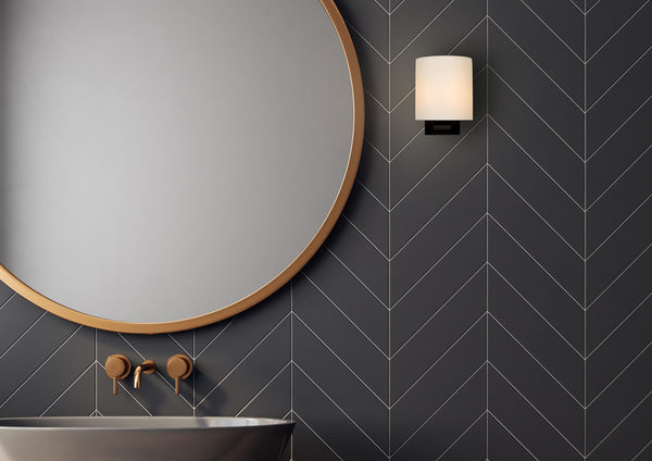 Lucide JELTE wandlamp voor de badkamer G9, IP44, zwart