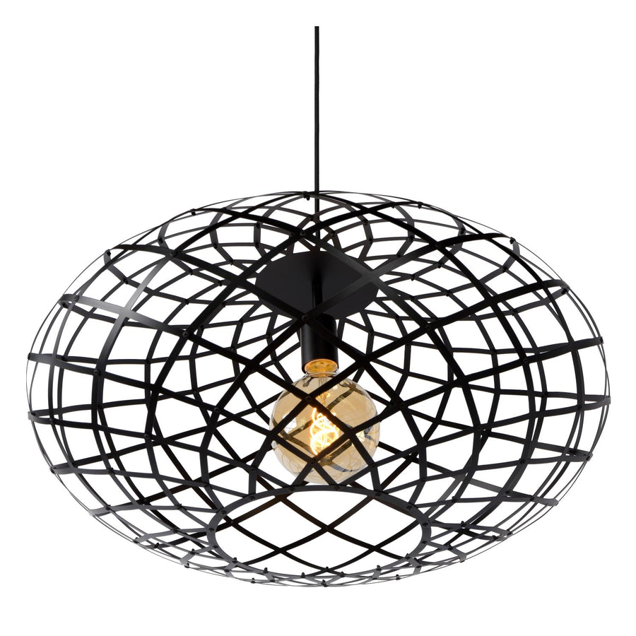 Lucide WOLFRAM hanglamp Ø 65 cm, E27, zwart