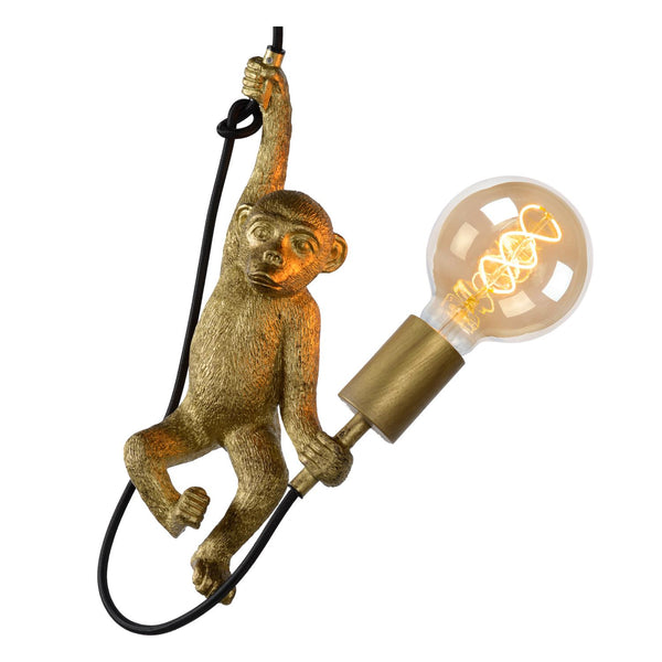 Lucide EXTRAVAGANZA CHIMP hanglamp Ø 17,6 cm, E27, zwart