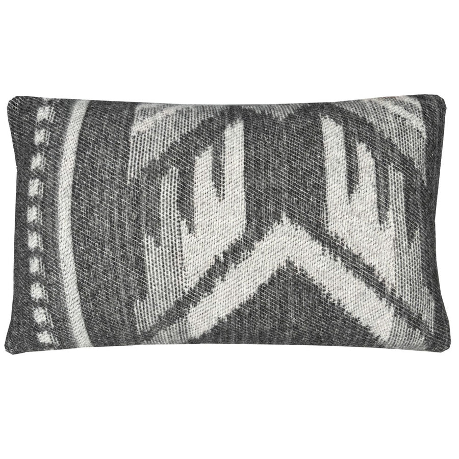 Malagoon sierkussen mochica ornament - antraciet - 35x60cm