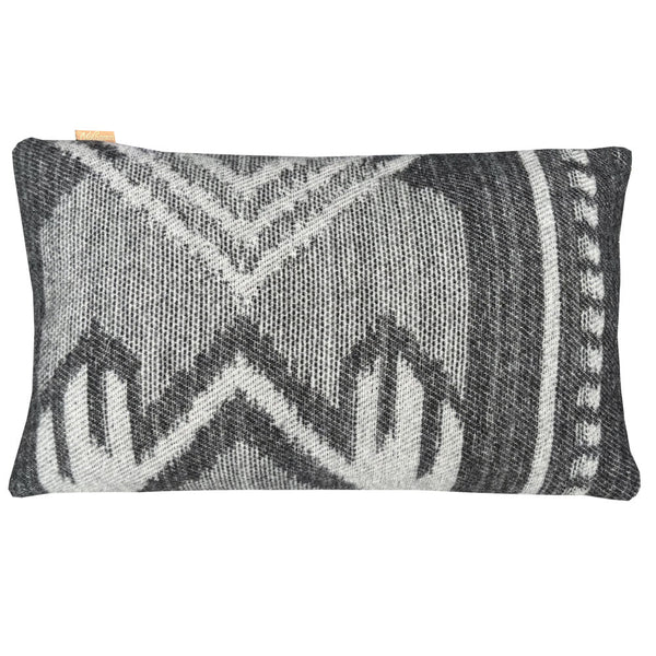 Malagoon sierkussen mochica ornament - antraciet - 35x60cm