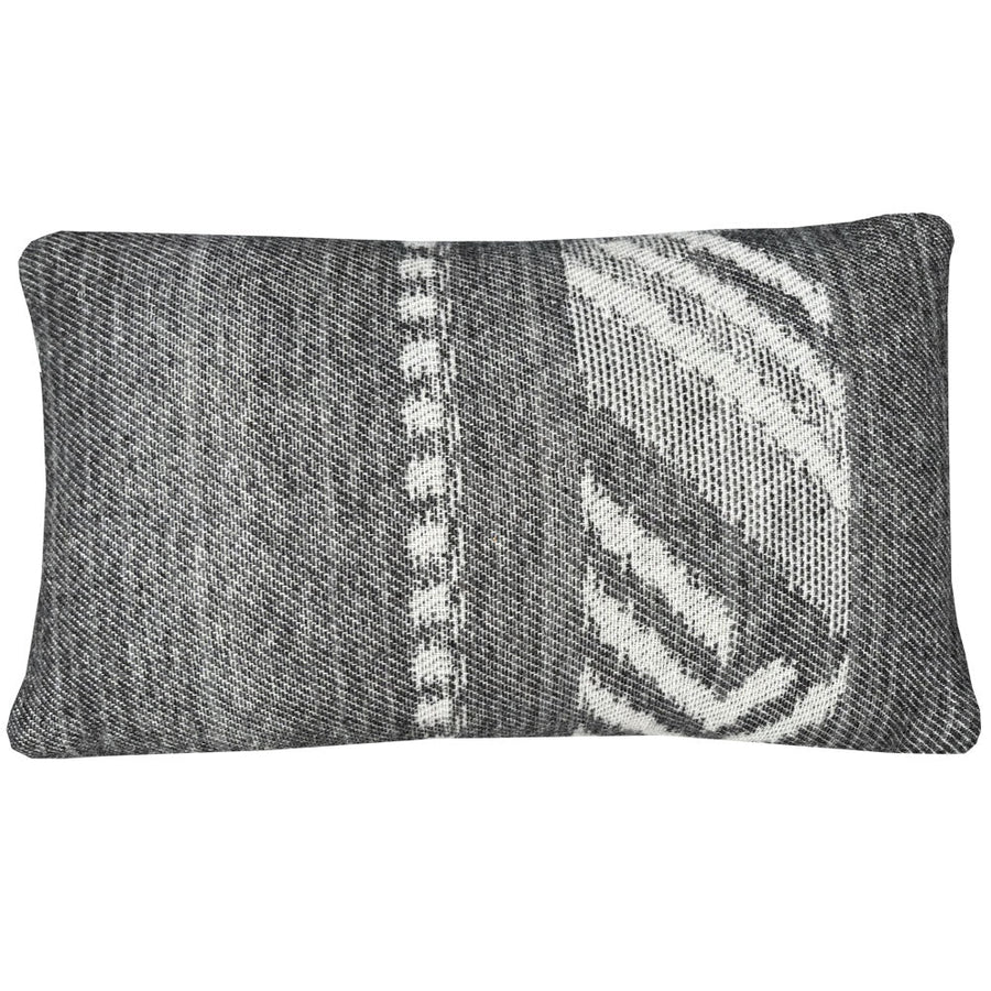 Malagoon sierkussen mochica decostripe - antraciet - 35x60cm