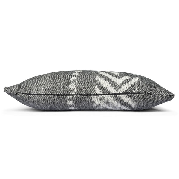 Malagoon sierkussen mochica decostripe - antraciet - 35x60cm