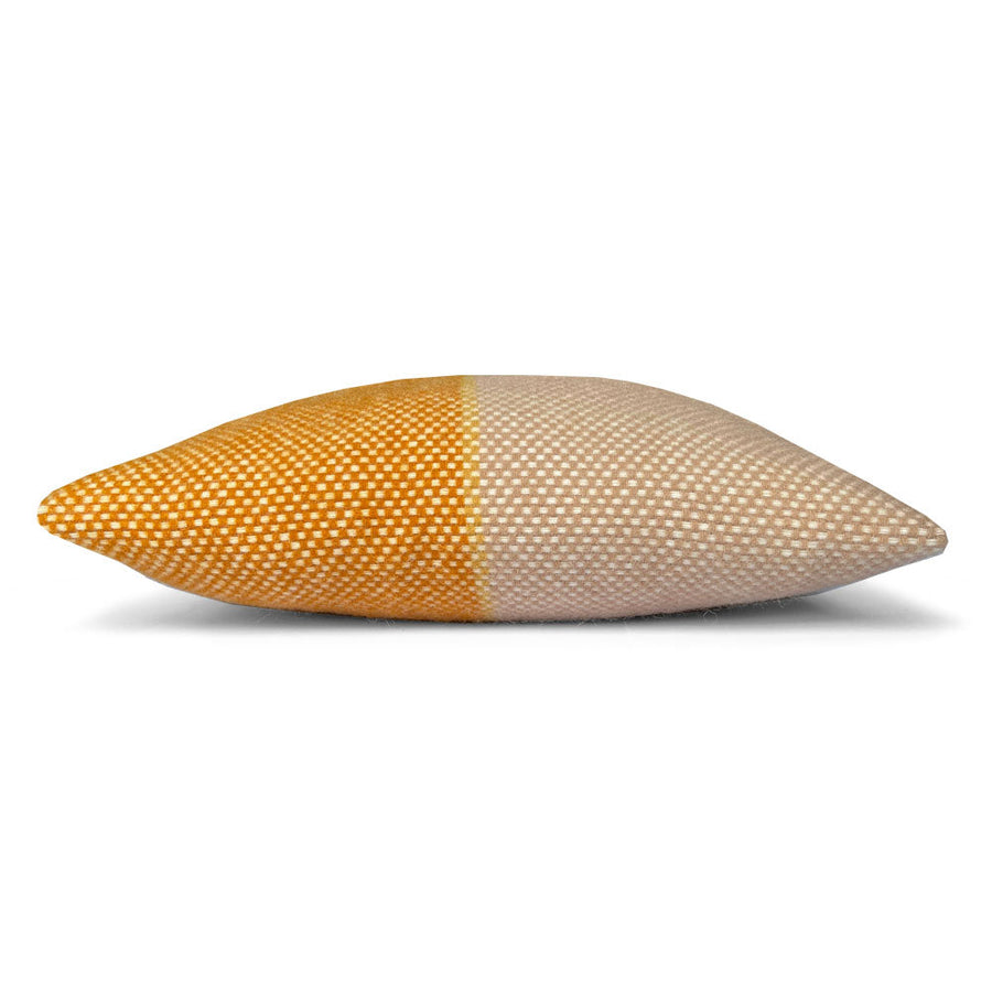 Malagoon sierkussen festivity - geel, oker - 45x45cm 100% wol