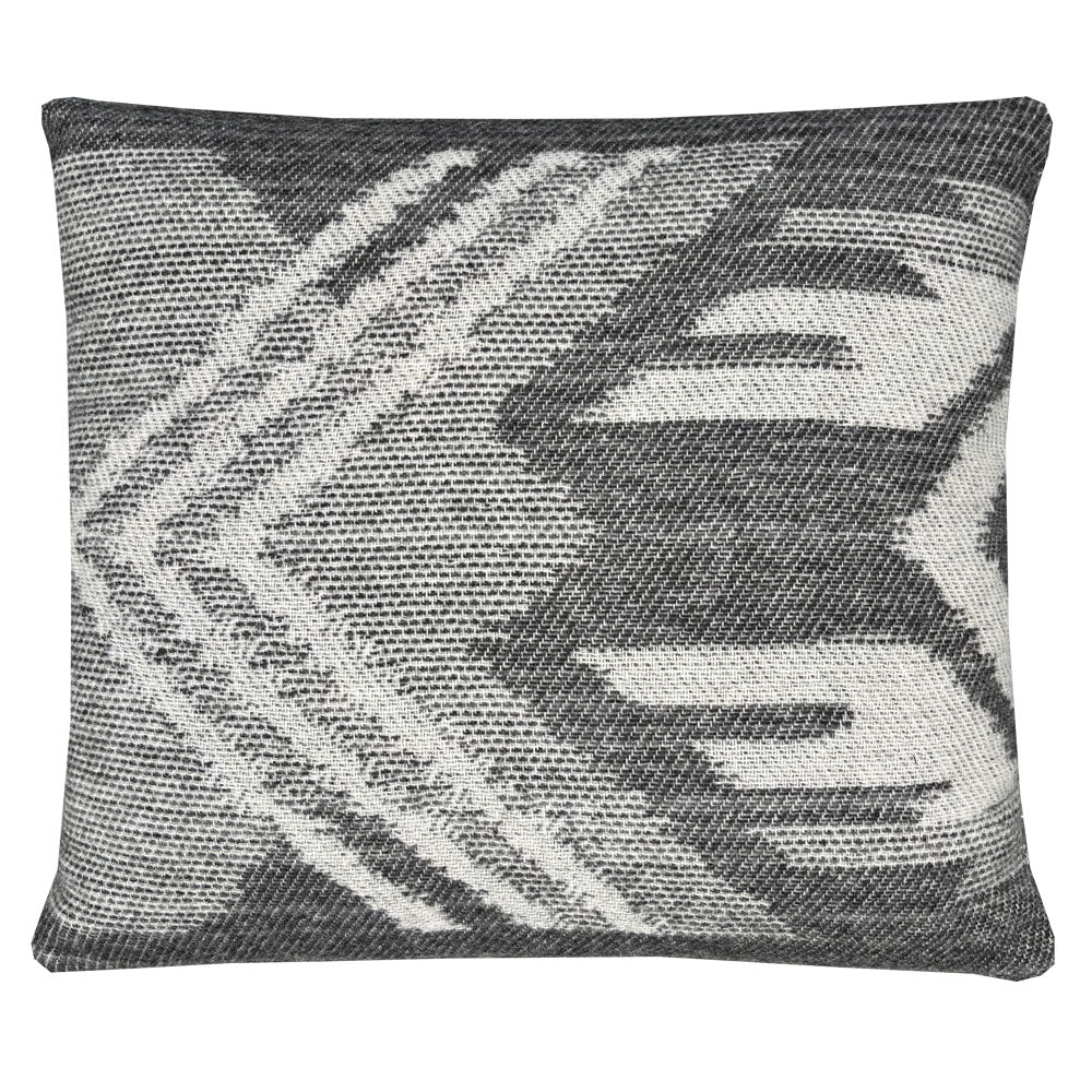 Malagoon sierkussen mochica ornament - antraciet - 45x45cm