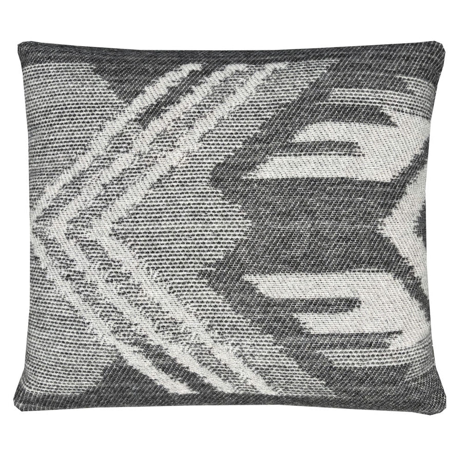 Malagoon sierkussen mochica ornament - antraciet - 45x45cm