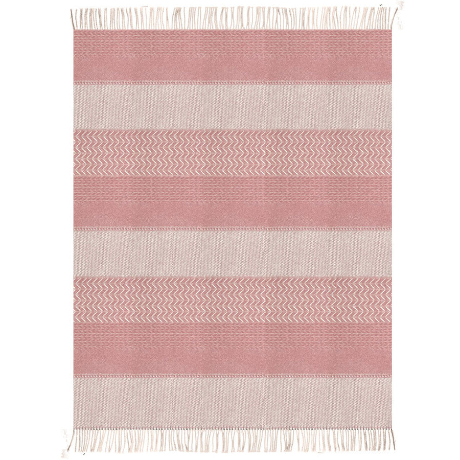 Malagoon plaid uptown - roze - 140x200cm 100% wol
