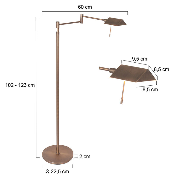 Vloerlamp Retina 3083BR Brons