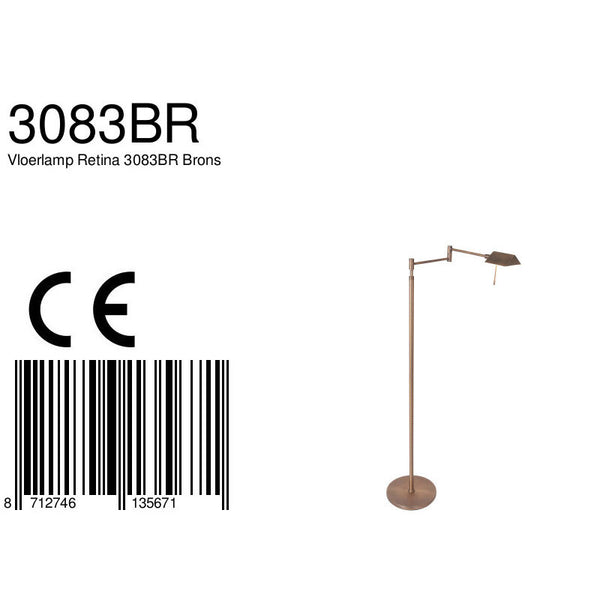 Vloerlamp Retina 3083BR Brons