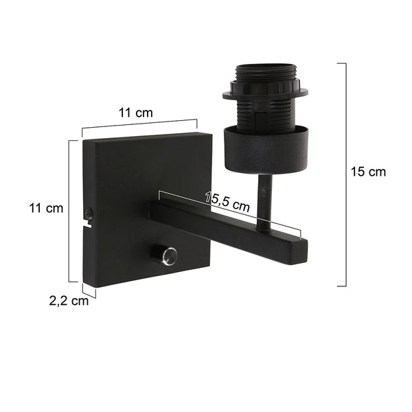 Wandlamp Stang 3085ZW Zwart