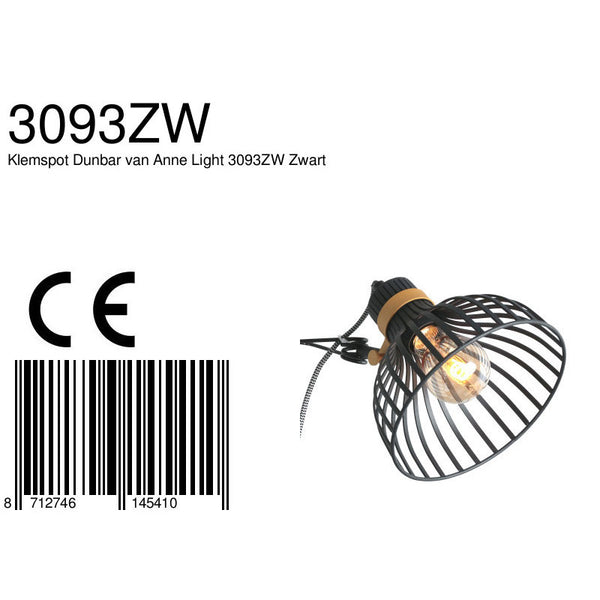 Klemspot dunbar 3093zw – industriële en flexibele verlichting
