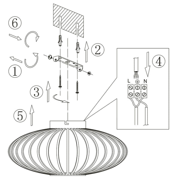 Plafondlamp Dunbar 3097ZW Zwart