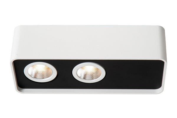 Lucide ANGULAR dimbare LED-plafondspot 2 × 5 W, wit