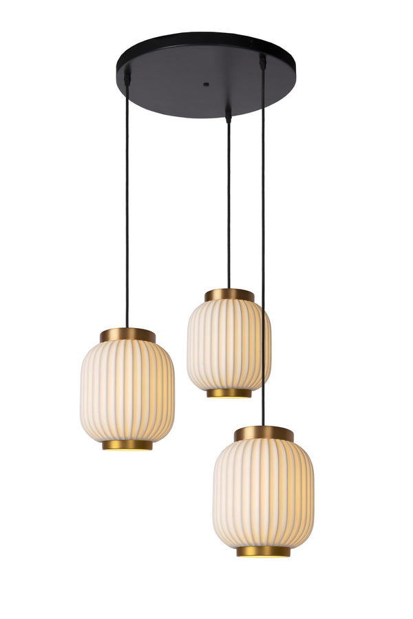 Lucide GOSSE hanglamp 3 × E27, wit