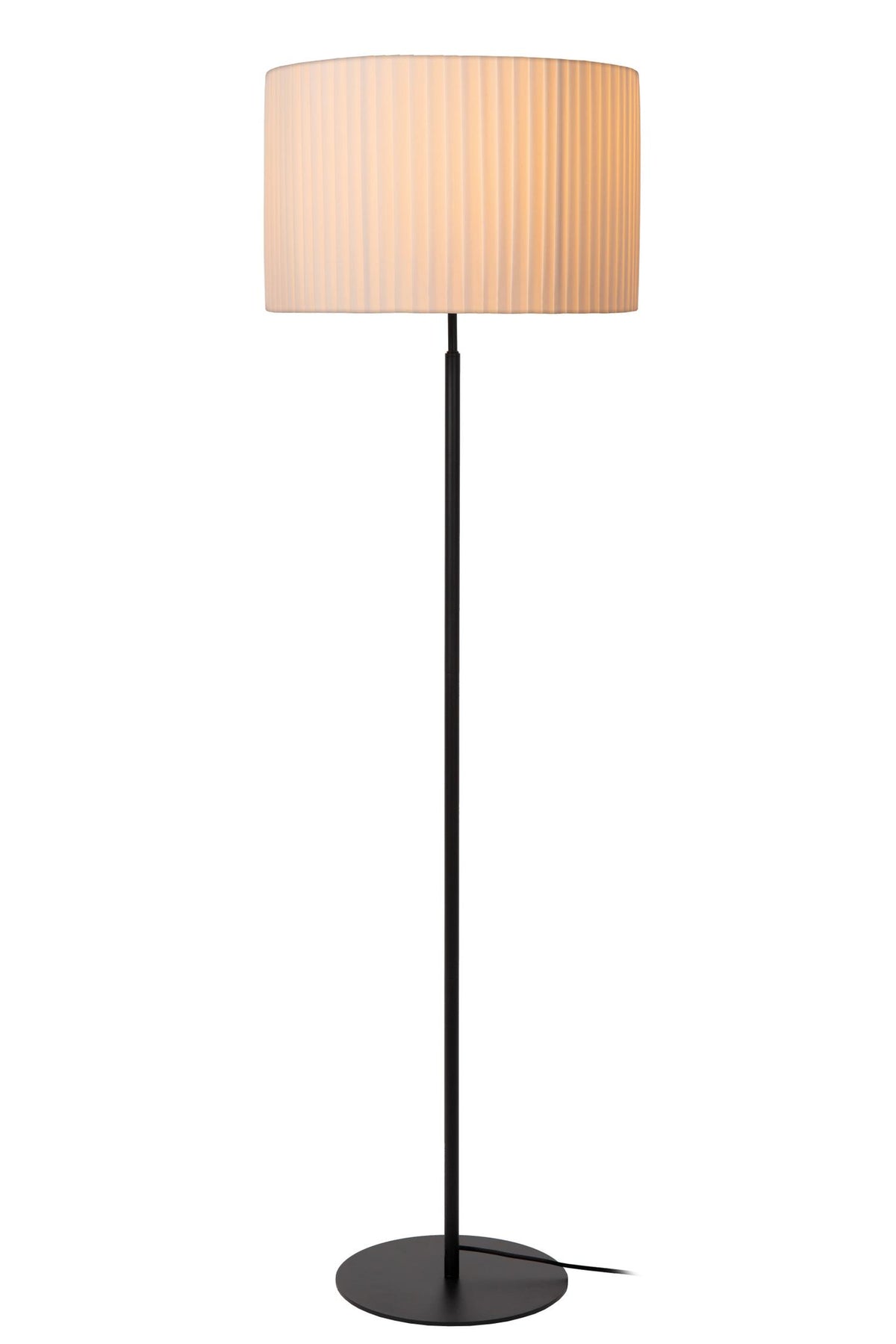 Lucide FOLD vloerlamp Ø 45 cm, E27, wit