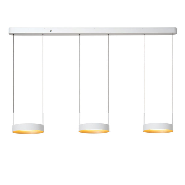 Lucide RADIANT dimbare LED-hanglamp 3 × 18,6 W, 2200–3000 K, wit
