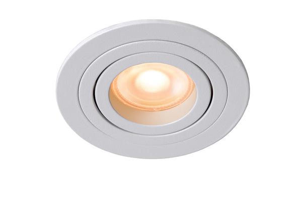 Lucide TUBE inbouwspot Ø 9,2 cm, GU10, wit