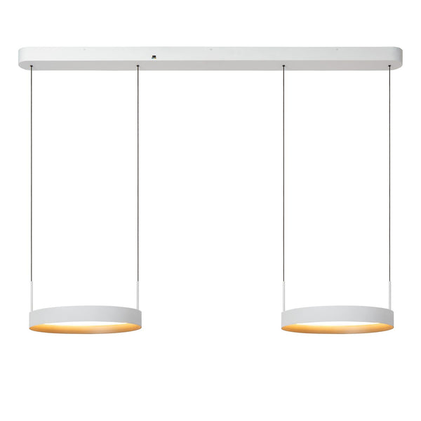 Lucide RADIANT dimbare LED-hanglamp 2 × 38 W, 2200–3000 K, wit