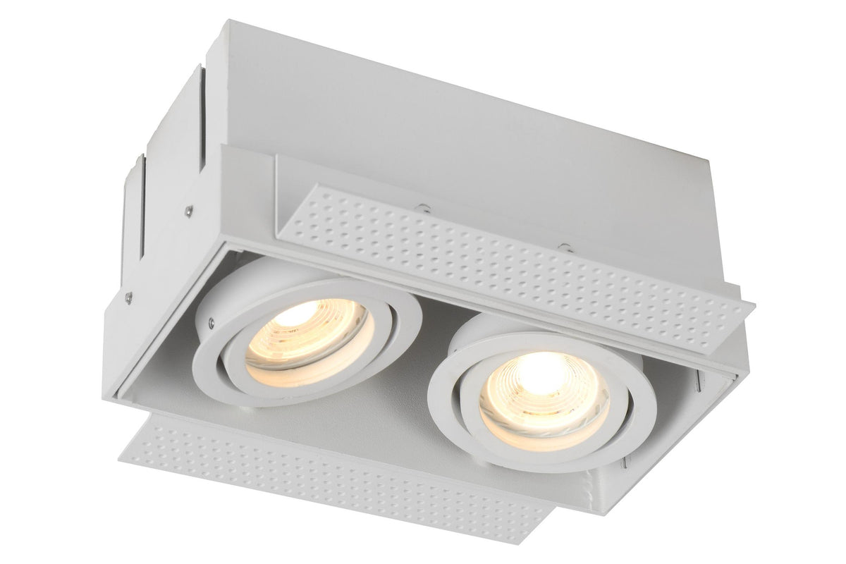 Lucide TRIMLESS inbouwspot 2 × GU10, wit