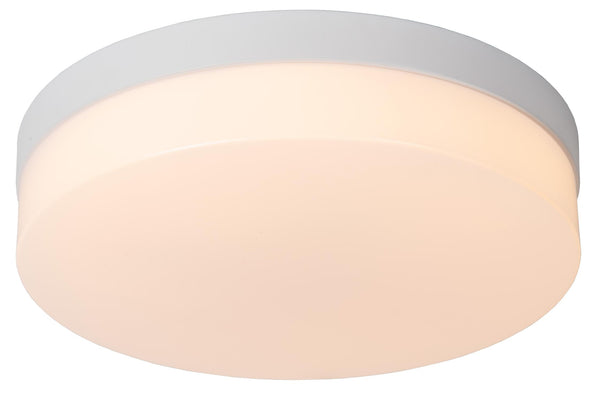 Lucide BISKIT LED-plafondlamp voor de badkamer met bewegingssensor Ø 28 cm, 18 W, IP44, wit
