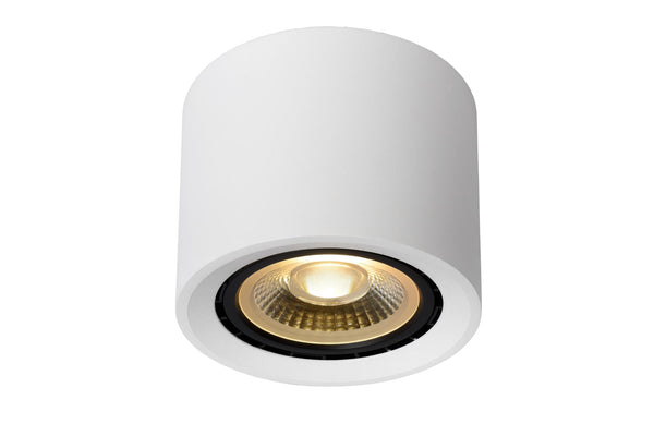 Lucide FEDLER dimbare LED-plafondspot Ø 12 cm, GU10, 12 W, 2200–3000 K, wit