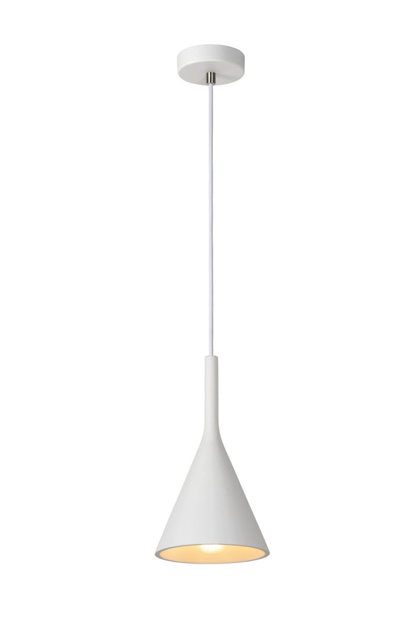 Lucide GIPSY hanglamp Ø 16,5 cm, E27, wit