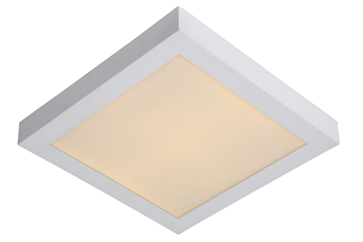 Lucide BRICE-LED dimbare LED-plafondlamp voor de badkamer 30 W, IP44, wit