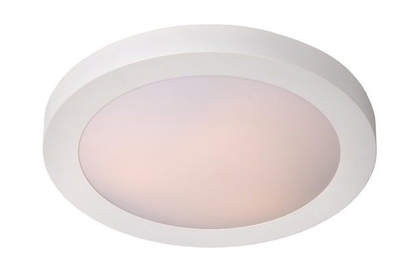 Lucide FRESH plafondlamp voor de badkamer Ø 35 cm, 2 × E27, IP44, wit