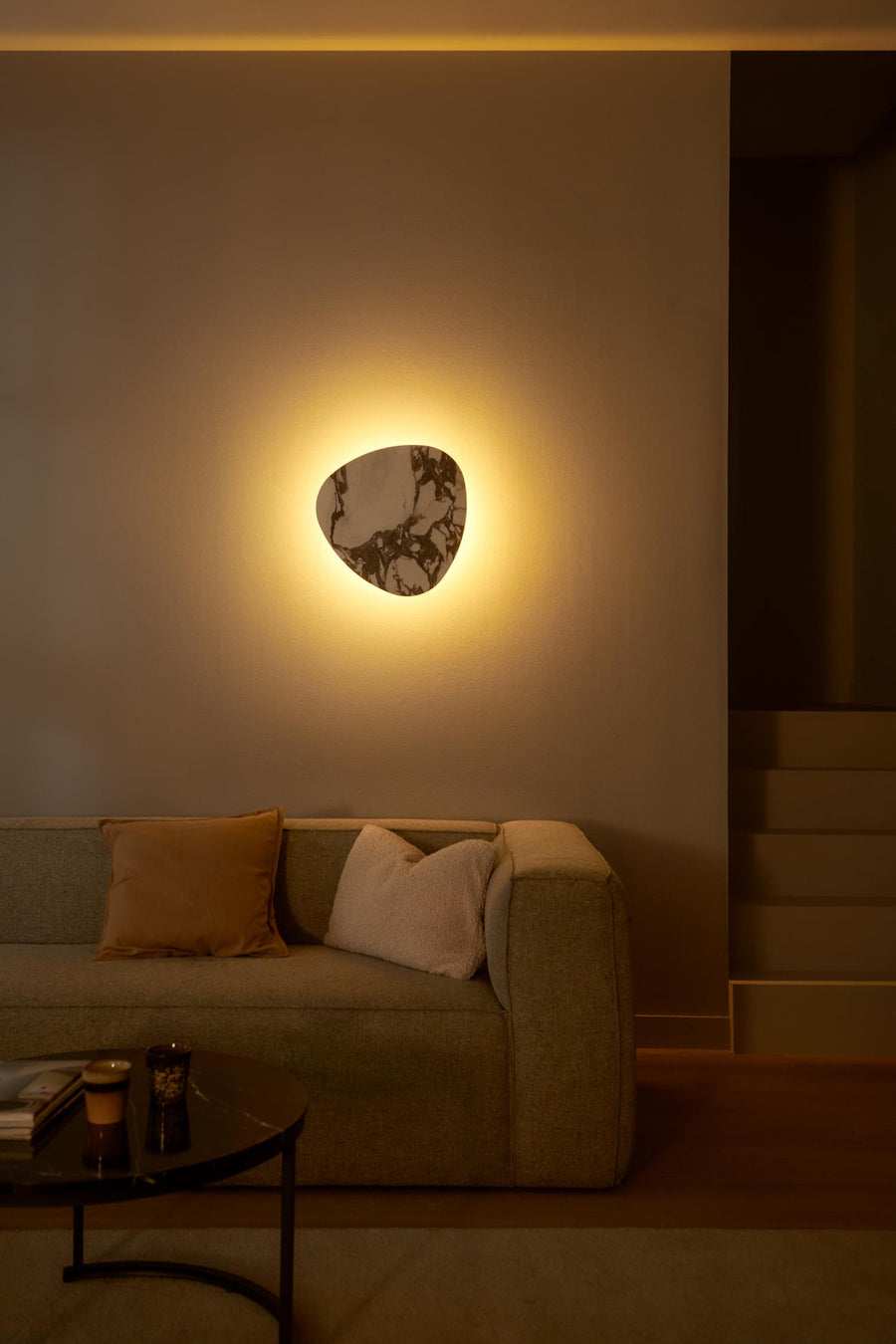 Lucide KAMIEN dimbare LED-wandlamp 12 W, 2200–3000 K, wit