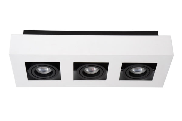 Lucide XIRAX dimbare LED-plafondspot 3 × GU10, 3 × 5 W, 2200–3000 K, wit