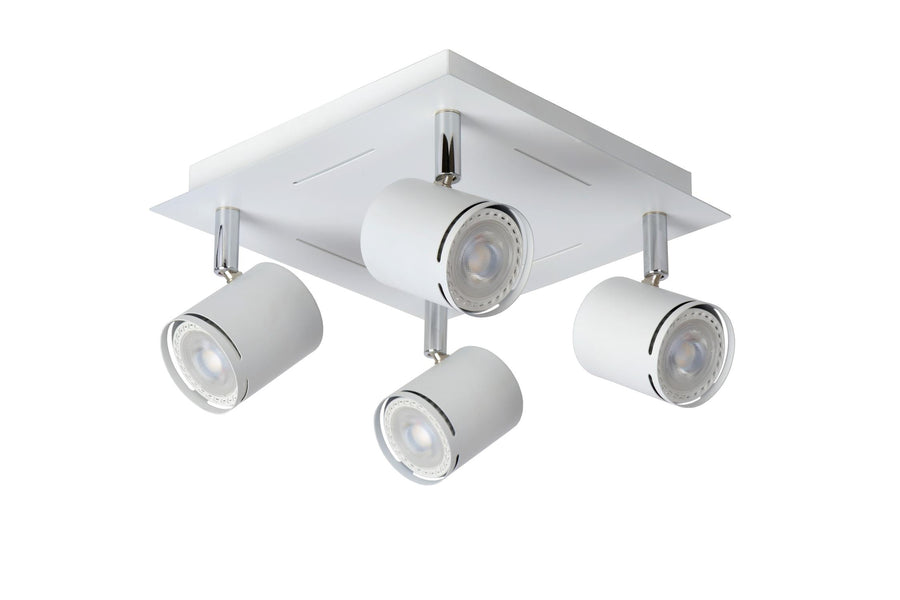 Lucide RILOU dimbare LED-plafondspot 4 × GU10, 4 × 5 W, wit