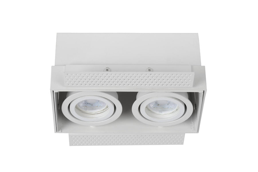 Lucide TRIMLESS inbouwspot 2 × GU10, wit