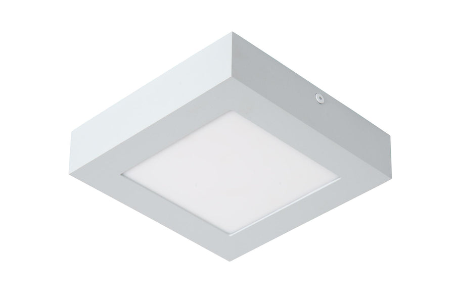 Lucide BRICE-LED dimbare LED-plafondlamp voor de badkamer 15 W, IP44, wit