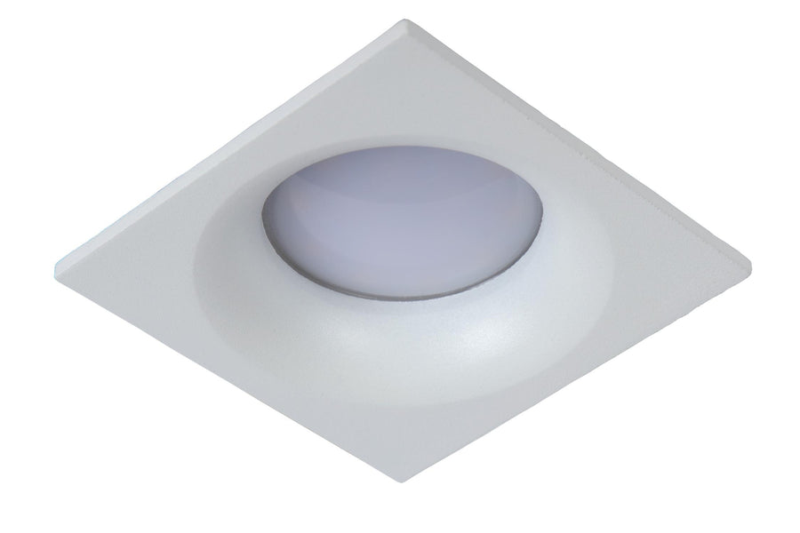 Lucide ZIVA inbouwspot voor de badkamer GU10, IP44, wit