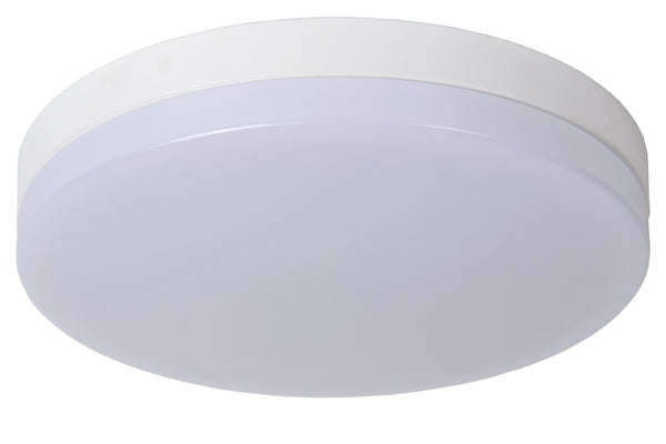 Lucide BISKIT LED-plafondlamp voor de badkamer met bewegingssensor Ø 40 cm, 36 W, IP44, wit