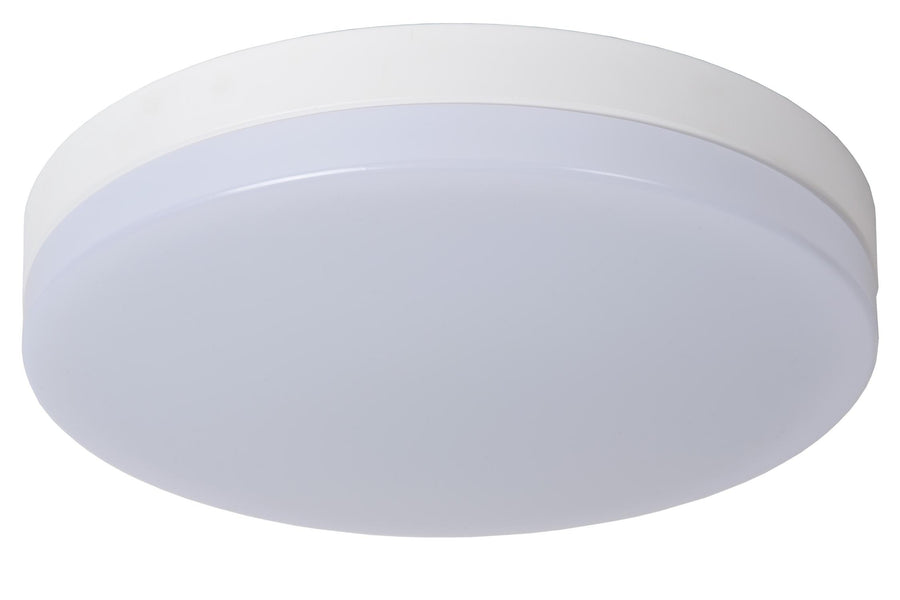 Lucide BISKIT LED-plafondlamp voor de badkamer met bewegingssensor Ø 40 cm, 36 W, IP44, wit