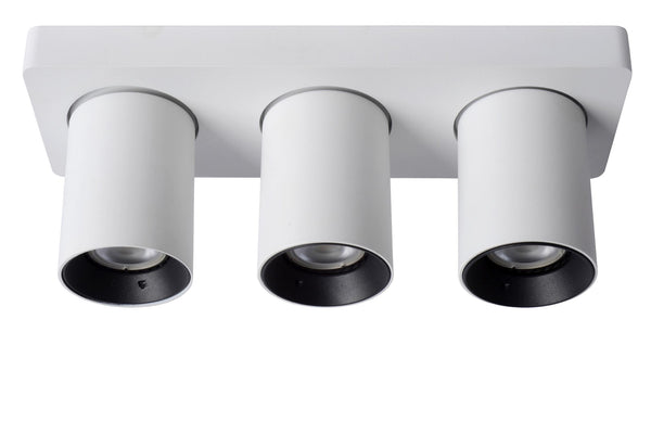 Lucide NIGEL dimbare LED-plafondspot 3 × GU10, 3 × 5 W, 2200–3000 K, wit