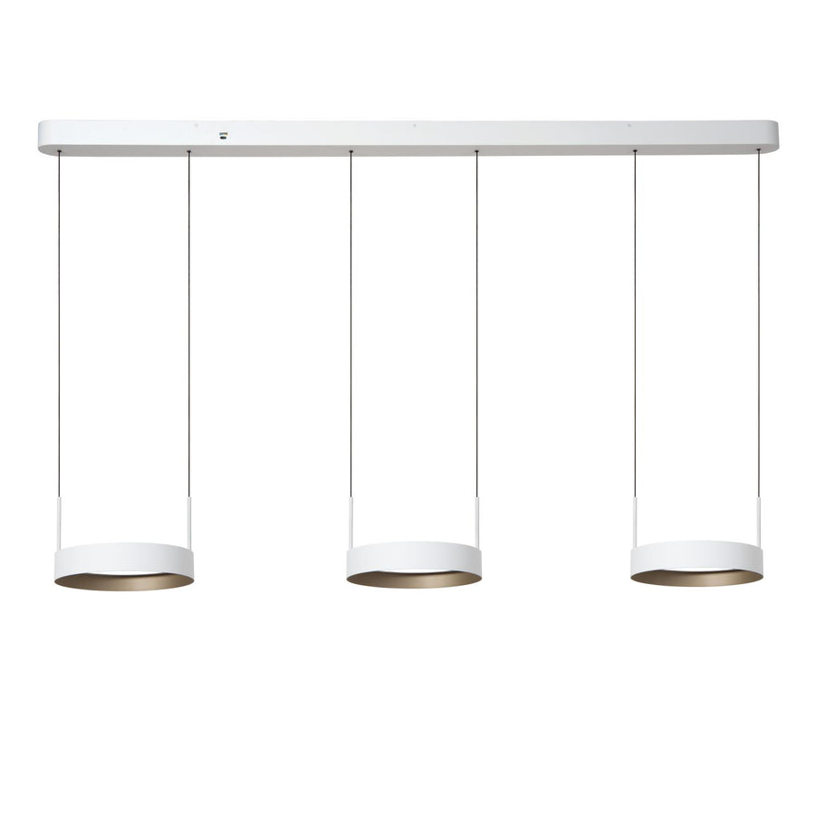 Lucide RADIANT dimbare LED-hanglamp 3 × 18,6 W, 2200–3000 K, wit