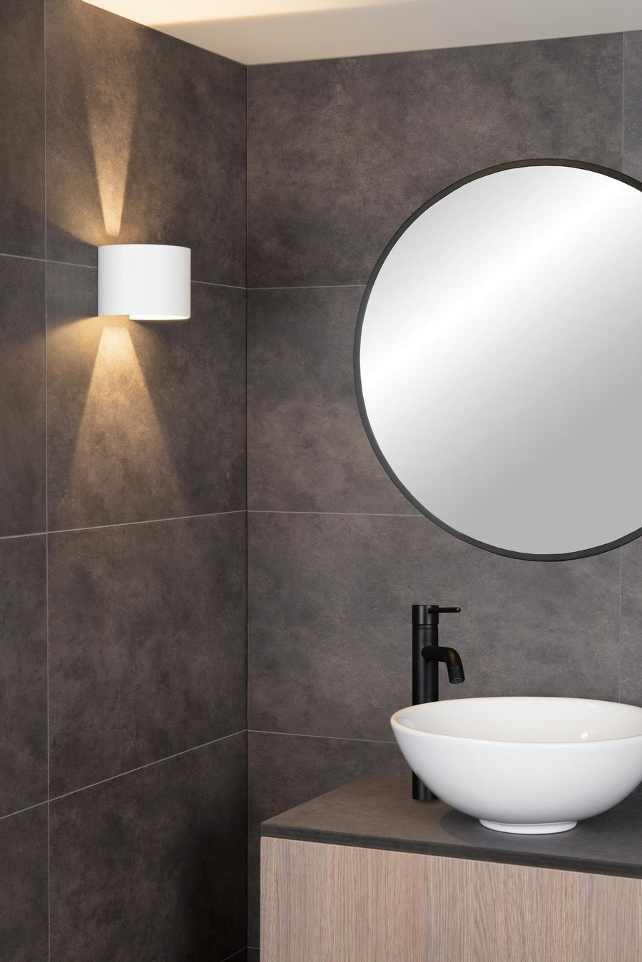 Lucide AXI LED-wandspot voor de badkamer 2 × 3,5 W, IP54, wit