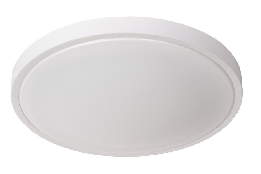 Lucide DASHER LED-plafondlamp voor de badkamer met bewegingssensor Ø 41 cm, 24 W, IP44, wit