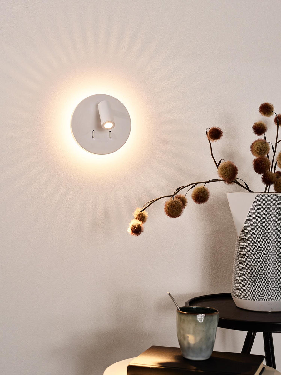 Lucide BENTJER LED-nachtlampje Ø 14 cm, wit