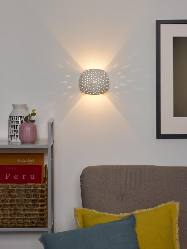 Lucide GIPSY wandlamp G9, wit