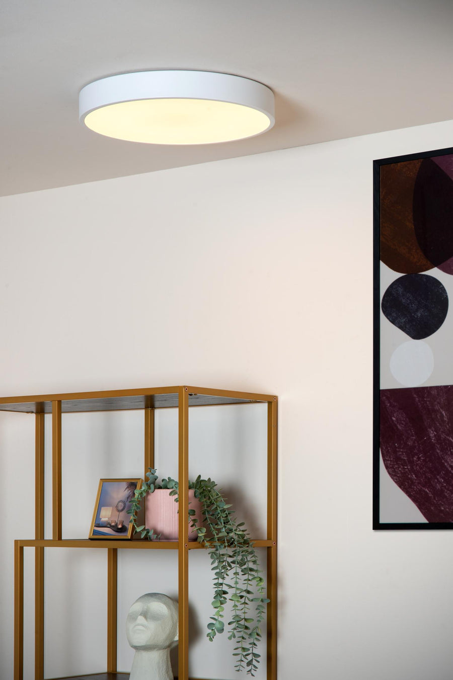 Lucide UNAR plafondlamp Ø 39,5 cm, wit